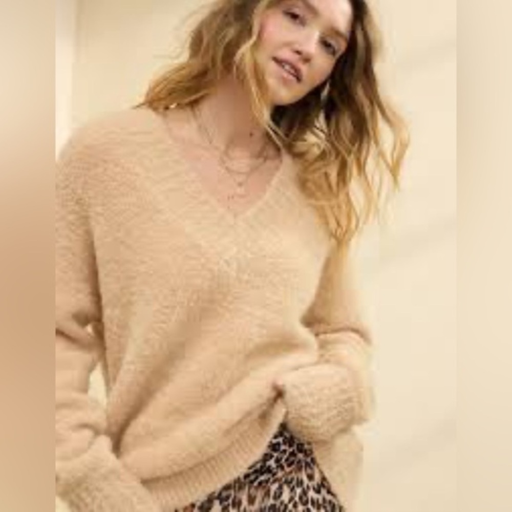Aerie Teddy Boucle Sweater NWT